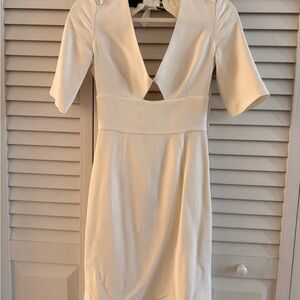 Burberry Cream Backless Dress